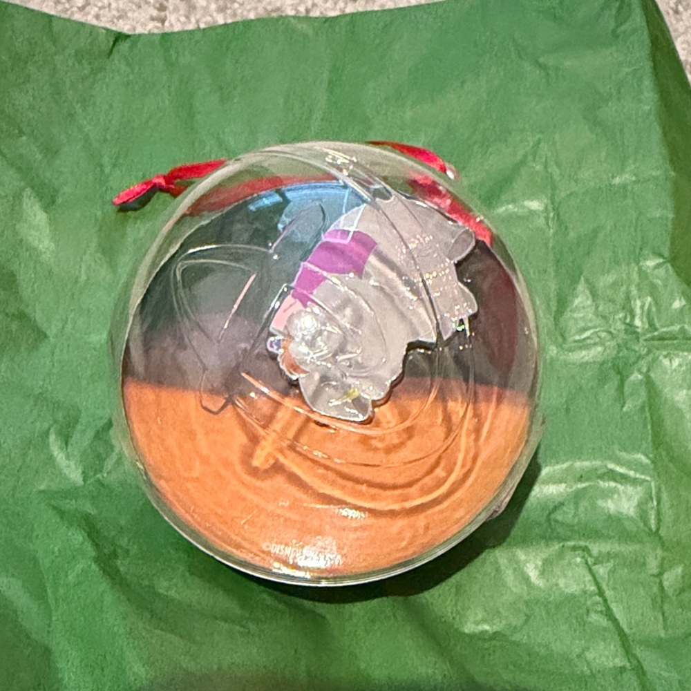 Disney Clear Ornament with Pin